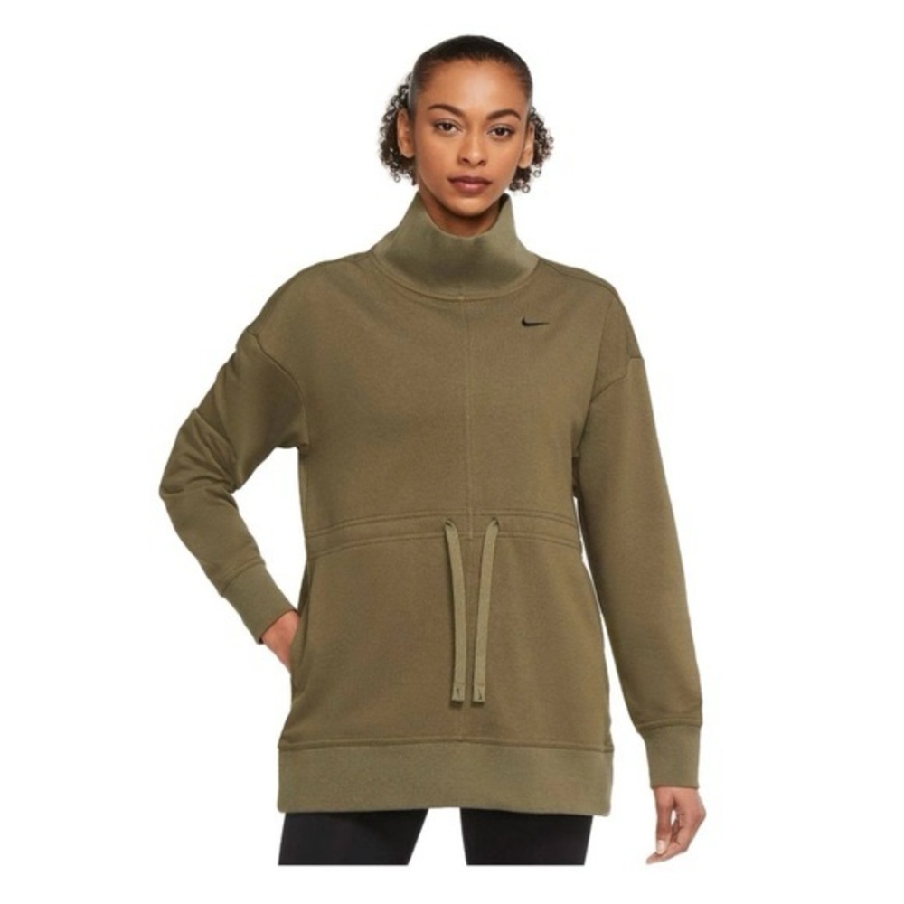 Nike Women Black Dri-FIT Get Fit Pullover Training Top